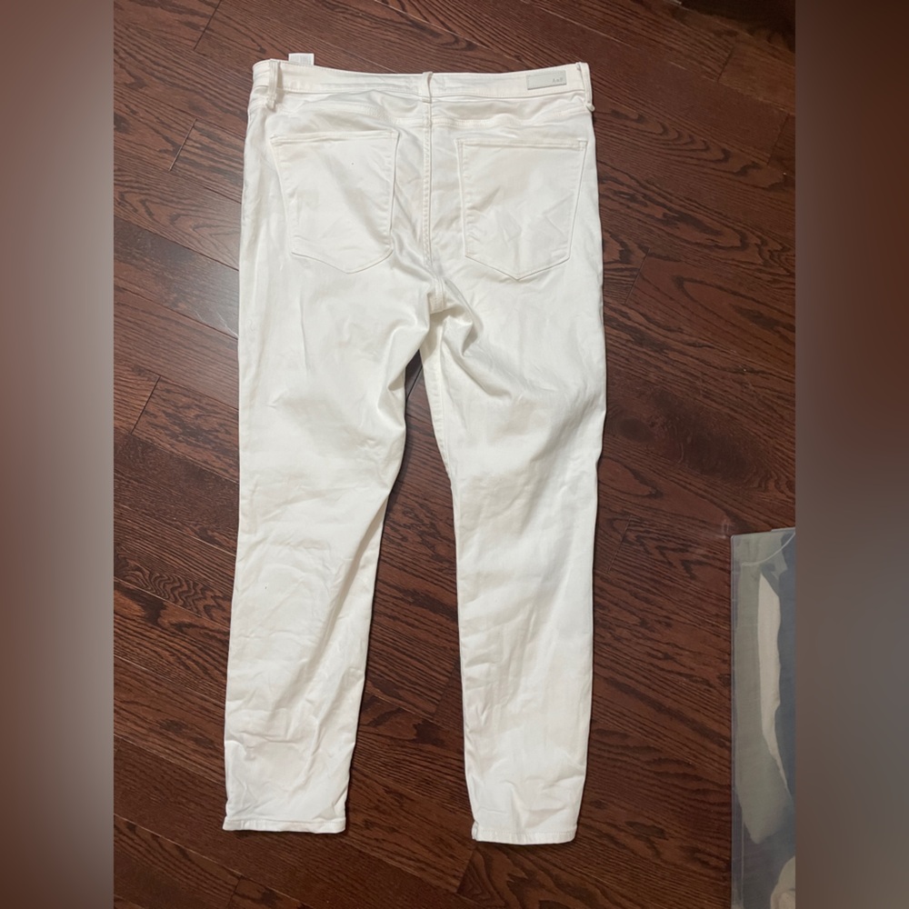 Abercrombie & Fitch Cream High Rise Jeans